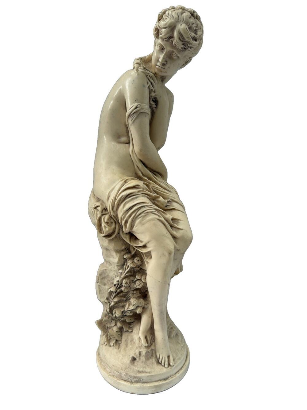 Maturing Moreau “Spring” Art Nouveau 19th Century French Plaster Sculpture Venus